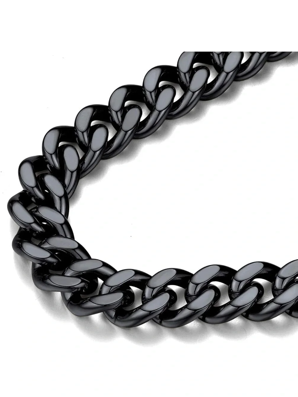 Black Cuban Link Men's Necklace